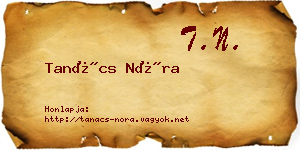 Tanács Nóra névjegykártya